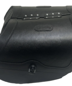 Alternative view of 103LK-Saddleline Harley-Davidson Softail Standard FXST Saddlebags with Quick Disconnect Mounts. 2000 to 2008