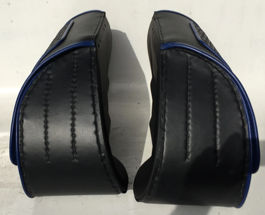 614BL- Saddleline Harley-Davidson Softail Springer Saddlebags FLSTS AND FLSTSI  with Mounting Hardware. - Image 5