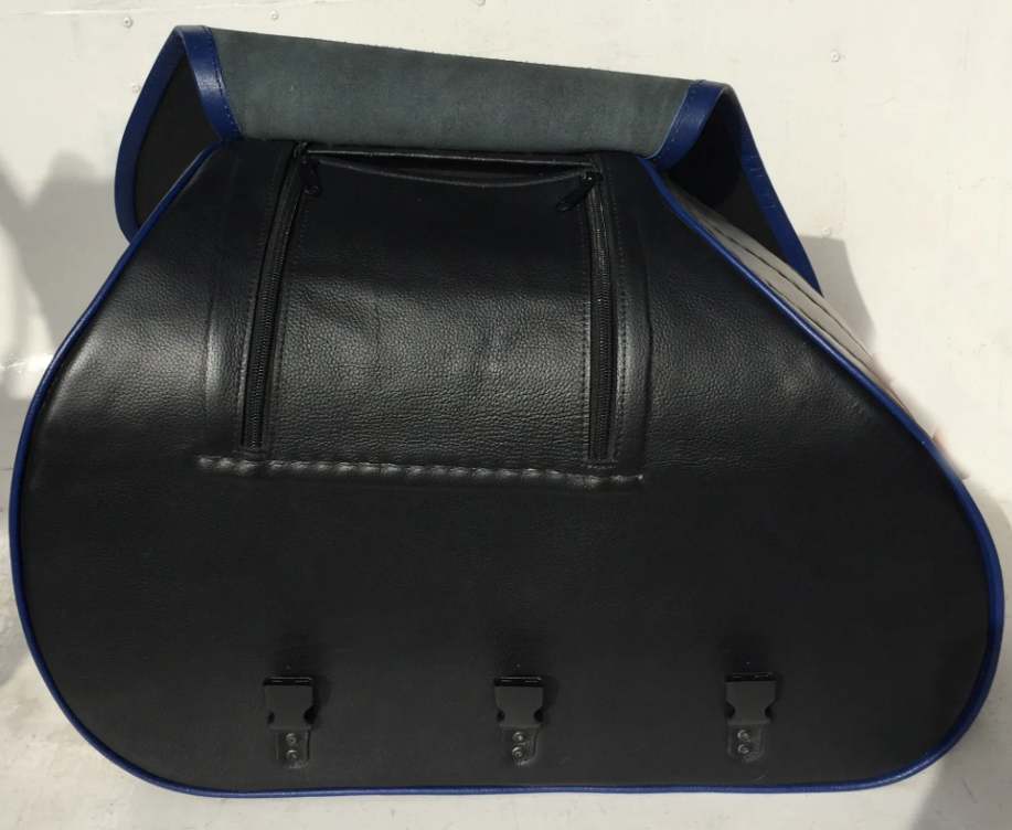 606BUFR- Saddleline Harley-Davidson Softail Springer FLSTS AND FLSTSI Saddlebags With Complete Mounting. - Image 6