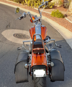 Alternative view of 580F- Saddleline Harley-Davidson Softail Springer FXSTS & FXSTSI Saddlebags With Quick detaching Mounting Hardware.