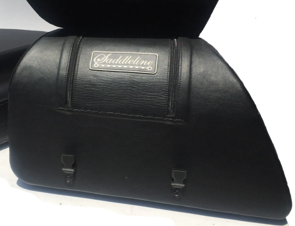 580F- Saddleline Harley-Davidson Softail Springer FXSTS & FXSTSI Saddlebags With Quick detaching Mounting Hardware. - Image 7