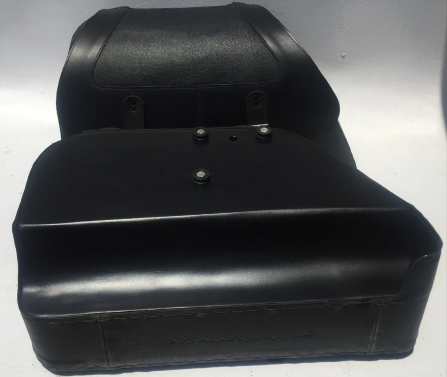 580F- Saddleline Harley-Davidson Softail Springer FXSTS & FXSTSI Saddlebags With Quick detaching Mounting Hardware. - Image 8