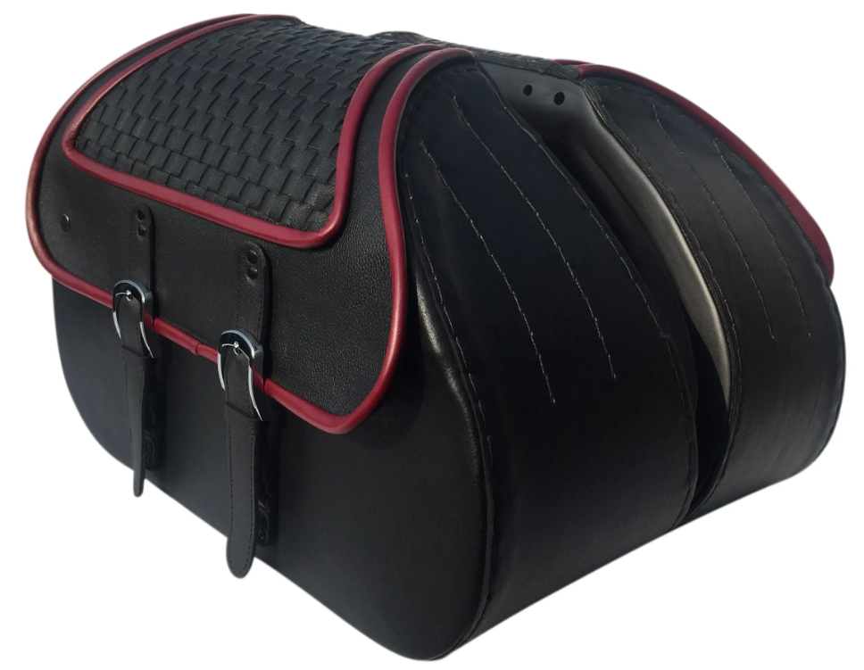 612RDFR- Saddleline Harley-Davidson Softail Springer FLSTS and FLSTSI saddlebags with Mounting Hardware - Image 2