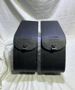 Alternative view of 1033LK – Saddleline Harley-Davidson Dyna Fat Bob FXDF Saddlebags With Quick Mounts.