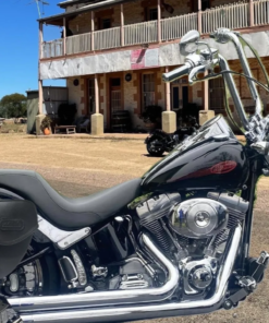 101L-Saddleline Harley-Davidson Softail Standard FXST FXSTI FXSTC Saddlebags with Quick Disconnect Mounts. 2000 to 2008