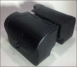 419L- Saddleline Harley-Davidson Softail Lowrider FXSLR & S Saddlebags With Quick Mounting. Lockable. - Image 6