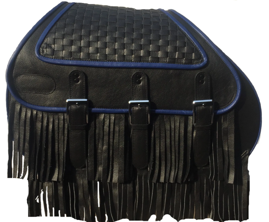 606BUFR- Saddleline Harley-Davidson Softail Springer FLSTS AND FLSTSI Saddlebags With Complete Mounting.