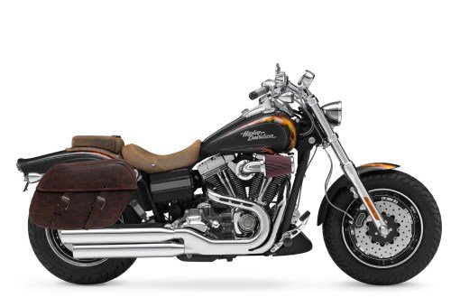 4500F- Saddleline Harley-Davidson Dyna FatBob FXDF & FXDFSE CVO Saddlebags With Quick Disconnect Mounting Hardware.