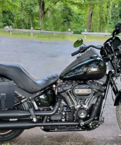 420F- Saddleline Harley-Davidson Softail Lowrider FXSLR & S Saddlebags With Quick Mounting.
