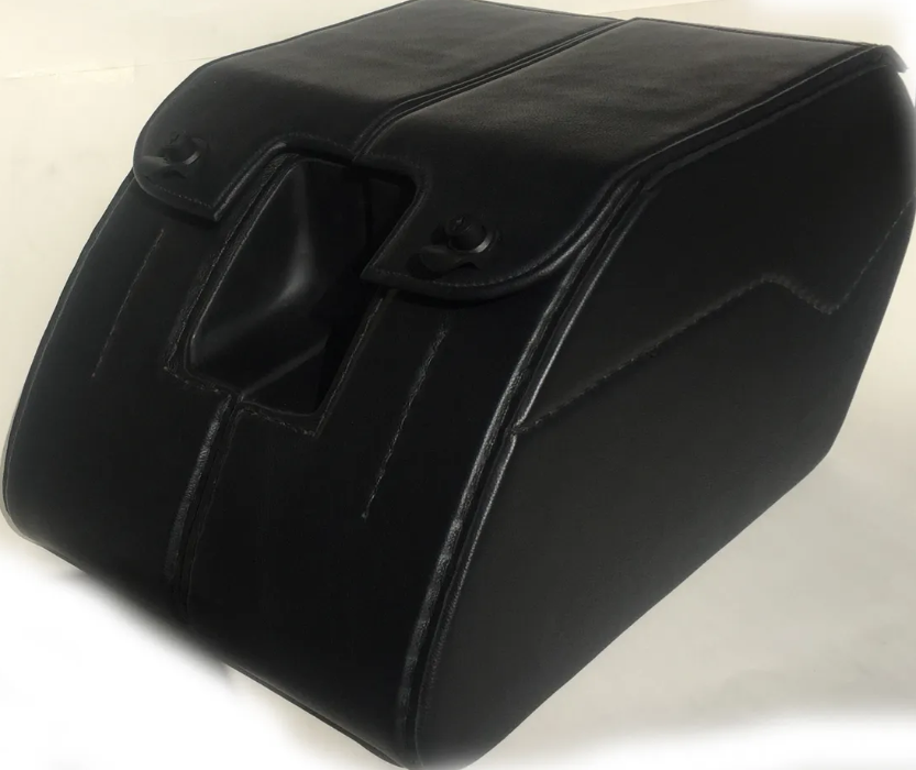 1035L- Saddleline Harley-Davidson Dyna FatBob FXDF Saddlebags Lockable With Quick Mounts. Large Size - Image 6