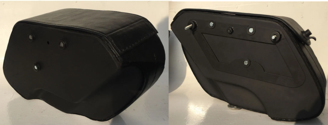 1035L- Saddleline Harley-Davidson Dyna FatBob FXDF Saddlebags Lockable With Quick Mounts. Large Size - Image 8