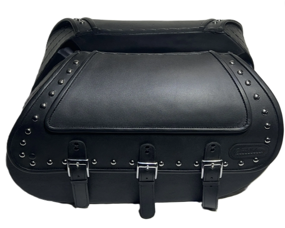 708STD- Saddleline Harley-Davidson FLSTC & FLSTCI Heritage Softail Classic Saddlebags with complete mounting hardware. - Image 2