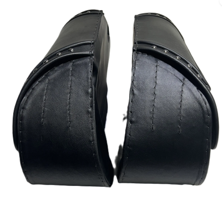 708STD- Saddleline Harley-Davidson FLSTC & FLSTCI Heritage Softail Classic Saddlebags with complete mounting hardware. - Image 5