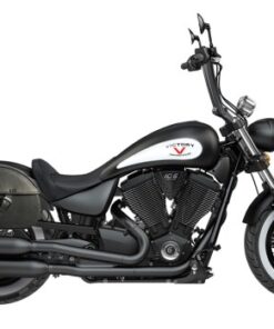 2000F- Saddleline Victory HIGHBALL Leather Full Hard body Saddlebags With Quick Detachable Mounting Brackets. ( fitment to all years of Victory HIGHBALL models ).