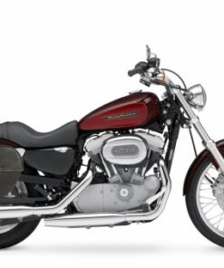 SP200TDF- Saddleline Harley Davidson Sportster XL883C XL883R XL883L Saddlebags (Teardrop ) For with Quick Disconnect Mounting.