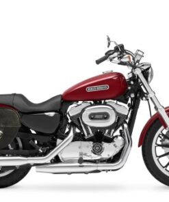 SP200TD-Saddleline Harley Davidson Sportster TearDrop Saddlebags For XL1200C XL1200R XL1200L WITH QUICK with Mounting.