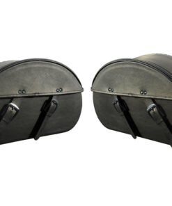 2001F- Saddleline Victory Vegas Leather Full Hard body Saddlebags With Quick Detaching Mounting Brackets. ( fitment to all years ) - Image 3