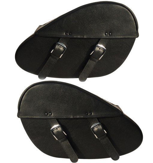 SP200TD-Saddleline Harley Davidson Sportster TearDrop Saddlebags For XL1200C XL1200R XL1200L WITH QUICK with Mounting. - Image 4