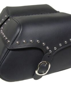 YM300-Saddleline Yamaha 650 Classic Leather Saddlebags with Quick Detaching Mounting. - Image 4