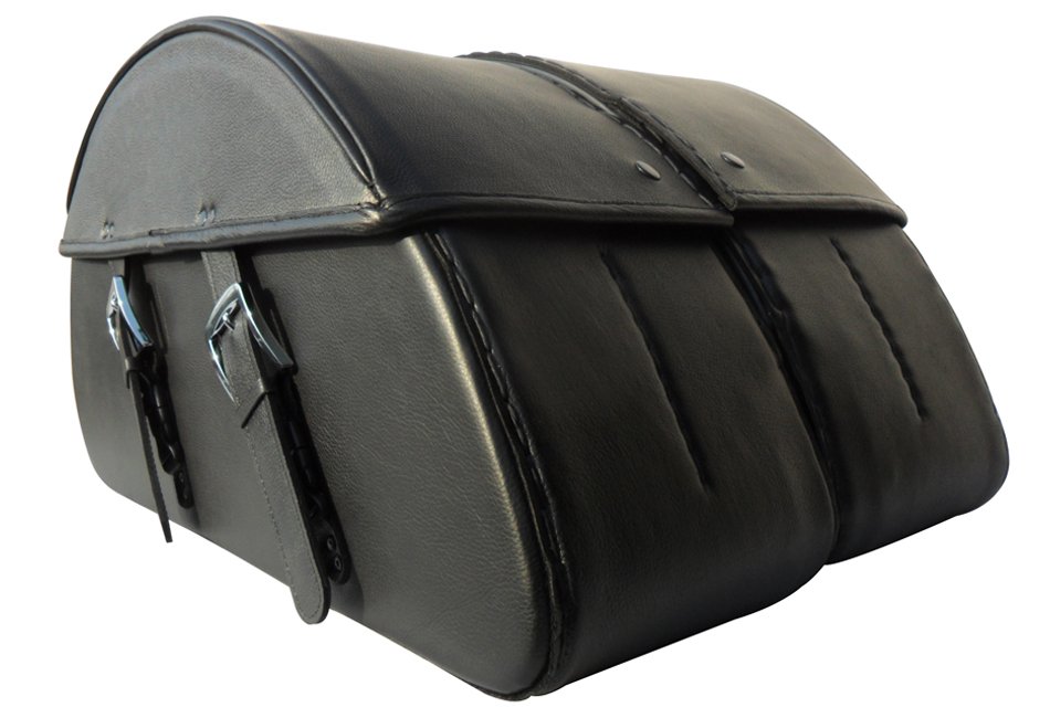 800F-Saddleline Victory highball Saddlebags (Leather Full Hard body) With Quick Detachable Mounting Brackets. ( fitment to all years). - Image 4