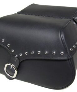 YM300-Saddleline Yamaha 650 Classic Leather Saddlebags with Quick Detaching Mounting. - Image 5