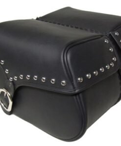 YM300-Saddleline Yamaha 650 Classic Leather Saddlebags with Quick Detaching Mounting. - Image 7