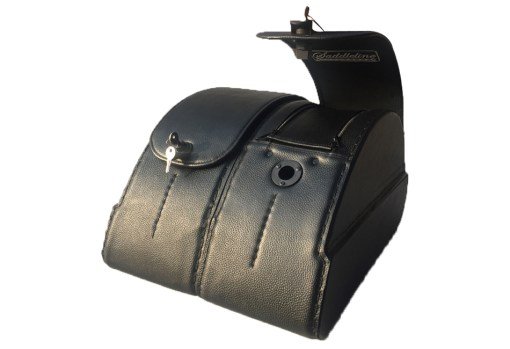 2000PLK- Saddleline Victory VEGAS 8 BALL Leather Full Hard body Saddlebags With Quick Detachable Mounting Brackets. - Image 6
