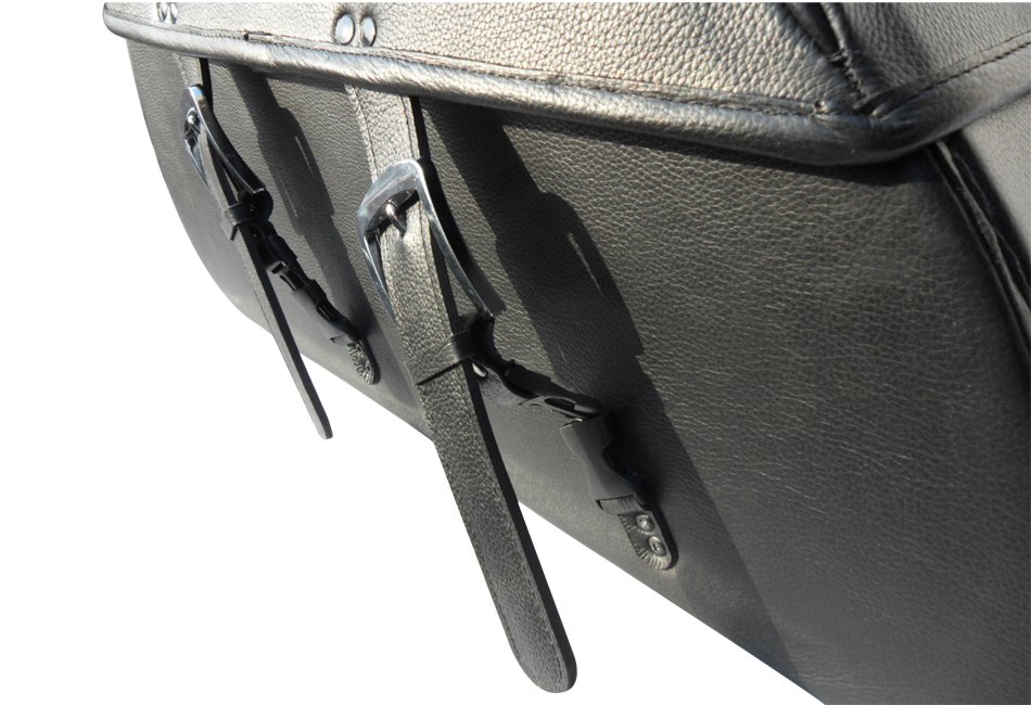 20003-Saddleline Victory Gunner Leather Full Hard body Saddlebags With Quick Detachable Mounting Brackets. ( fitment to all years of Victory Gunner models ). - Image 7