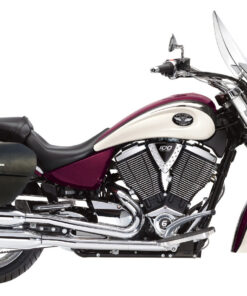 2008L- Saddleline Victory Kingpin and Boardwalk Saddlebags With Quick Detaching Mounting Brackets. ( Fitment all years )