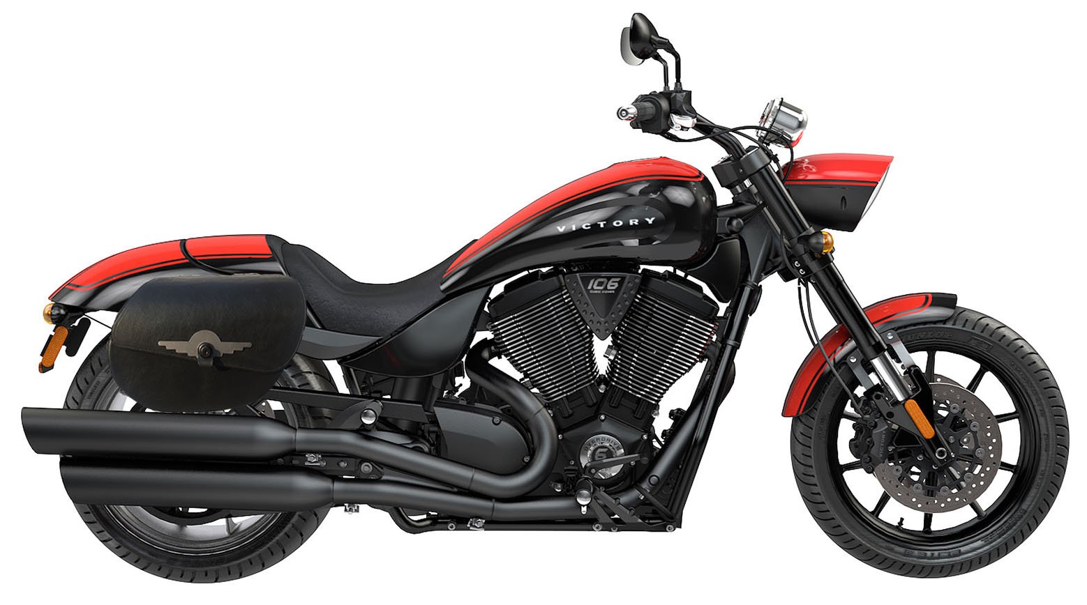 810L- Saddleline Victory Hammer Saddlebags Locking with Quick Detachable Mounting Brackets. Fitment: All Years Hammer. - Image 3
