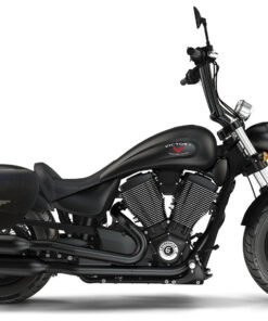 VV803L- Saddleline Victory Highball Saddlebags in Leather & Full Hard body With Quick Detaching Mounting Brackets.( All years Highball models)