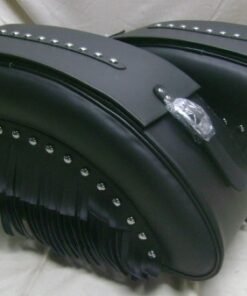 KVD1422- Saddleline Kawasaki Vulcan Drifter 1500 Saddlebags ( FRINGED AND STUDDED.)