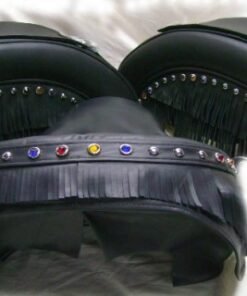 1423FSB- Saddleline Kawasaki Vulcan Drifter 1500 Saddlebags with Solo Seat Cover