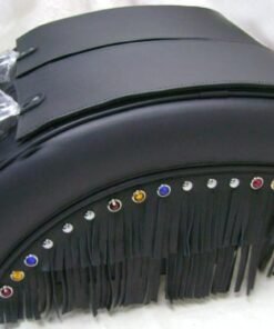 Alternative view of 1423FSB- Saddleline Kawasaki Vulcan Drifter 1500 Saddlebags with Solo Seat Cover