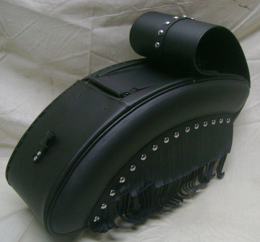 KVD1422- Saddleline Kawasaki Vulcan Drifter 1500 Saddlebags ( FRINGED AND STUDDED.) - Image 4