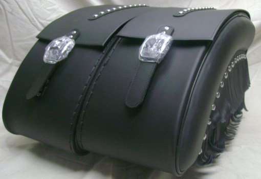 KVD1422- Saddleline Kawasaki Vulcan Drifter 1500 Saddlebags ( FRINGED AND STUDDED.) - Image 7