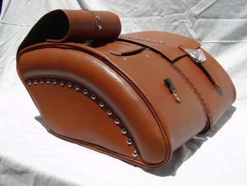1433- Saddleline Kawasaki Vulcan Drifter 1500 Saddlebags with Solo Seat Cover . - Image 6