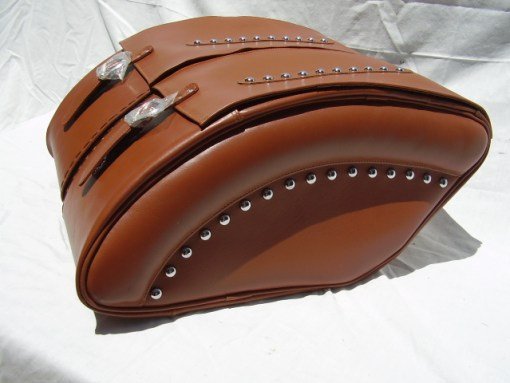 1433- Saddleline Kawasaki Vulcan Drifter 1500 Saddlebags with Solo Seat Cover . - Image 7