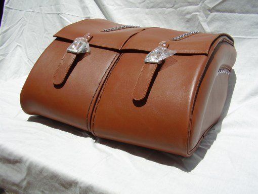 1433- Saddleline Kawasaki Vulcan Drifter 1500 Saddlebags with Solo Seat Cover . - Image 8
