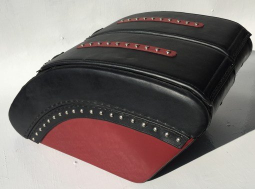 1424SRB- Saddleline Kawasaki Vulcan Drifter 1500 Saddlebags with Solo Seat Cover. - Image 4