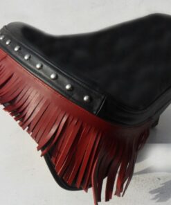 Alternative view of DK500FSD- Saddleline Kawasaki Vulcan Drifter 1500 saddlebags and matching solo seat cover.