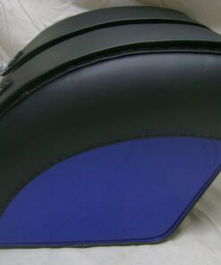 MSL100RD- Saddleline Kawasaki Mean Streak Saddlebags With Quick Disconnect Mounting Brackets.