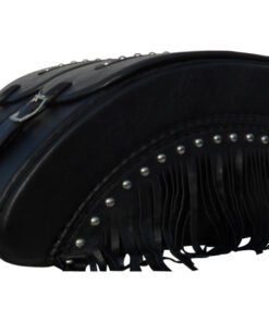 1422SF- Saddleline Kawasaki Vulcan 800 Drifter Hard Body Leather Saddlebags. - Image 4