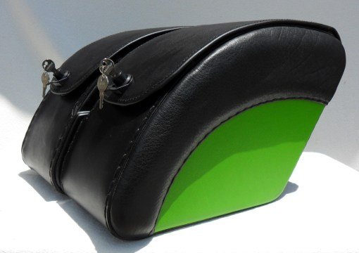 1417L-Saddleline kawasaki Mean Streak 1500 / 1600 Saddlebags With Quick Disconnect Mounting Brackets. ( Custom order 6-8 weeks for shipping ). - Image 3