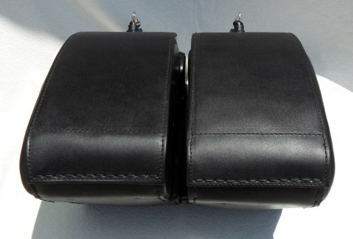 1417L-Saddleline kawasaki Mean Streak 1500 / 1600 Saddlebags With Quick Disconnect Mounting Brackets. ( Custom order 6-8 weeks for shipping ). - Image 5