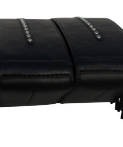 1422SF- Saddleline Kawasaki Vulcan 800 Drifter Hard Body Leather Saddlebags. - Image 7