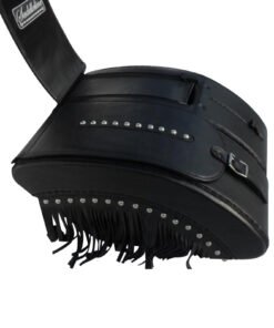 1422SF- Saddleline Kawasaki Vulcan 800 Drifter Hard Body Leather Saddlebags. - Image 8