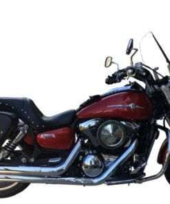 1418-Saddleline kawasaki Mean Streak Saddlebags With Quick Disconnect Mounting Brackets.