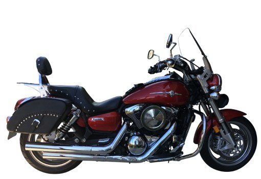 1420F-Saddleline Kawasaki Mean Streak ( 1500 & 1600)Saddlebags With Quick Disconnect Mounting Brackets.
