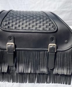 Alternative view of 429F2-Saddleline Harley-Davidson Softail Deluxe FLD & FLDE Saddlebags With Quick Mounting.